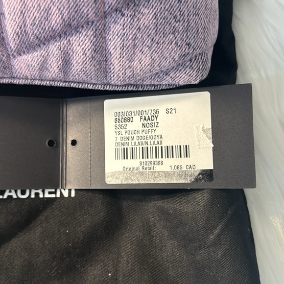 Brandnew YSL pouch puffy denim - Picture 4 of 12